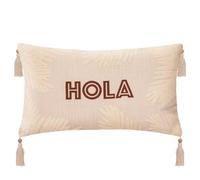 ATMOSPHERA CREATEUR D'INTERIEUR Coussin brodé Alicante Ivoire 38 x 58 cm