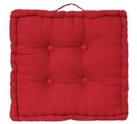 Atmosphera - Coussin de sol Dorian 40 x 40 cm Rouge