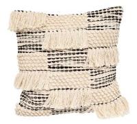 Coussin déco 3D déhoussable - 45x45 cm - Noir