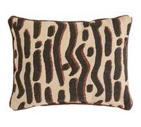 Coussin Déco à Motifs Wonja 30x40cm Noir