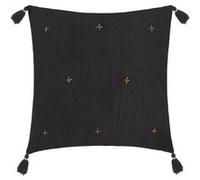 Atmosphera Coussin Jamana 40 x 40 cm gris foncé