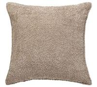 Coussin bouclette Soana beige lin 45x45cm - Atmosphera Créateur d'intérieur