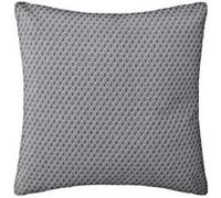 Atmosphera - Coussin - Motifs Otto - Coton - Gris - 38x38 cm