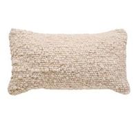Coussin Déco Effet Laine Volna 30x50cm Ivoire