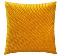 Atmosphera - Coussin Dolce - Velours - Jaune Ocre - 40x40 cm