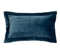 Coussin Déco Flanelle Cuddly 38x58cm Bleu Égéen