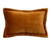 Coussin Déco Flanelle Cuddly 38x58cm Jaune Cumin