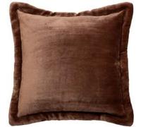 Atmosphera – Coussin flanelle Cuddly 53 x 53 cm Marron