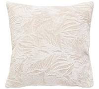 Coussin flanelle Ryo beige lin 40x40cm - Atmosphera Créateur d'intérieur