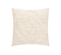 Atmosphera Créateur d'intérieur - Coussin Déco Tufté "Inca" 40x40cm Ivoire