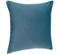 Atmosphera - Coussin déhoussable Coton - Bleu Canard - 38x38 cm