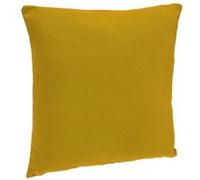 Atmosphera - Coussin déhoussable Coton - Jaune Ocre - 38x38 cm
