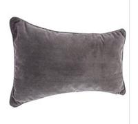 Atmosphera Créateur d'intérieur - Coussin Déhoussable "Lilou" 50x30cm Gris Foncé Gris foncé G