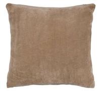 Atmosphera Créateur d'intérieur - Coussin en Flanelle Uni "Ollis" 38x38cm Beige Lin Beige
