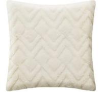 Coussin Imitation Fourrure Mara - 45x45 cm - Blanc