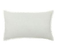 Coussin Nid d'Abeille Widdy 30x50cm Blanc