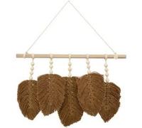 Atmosphera Créateur d'intérieur - Déco Murale Feuilles en Tissu "Odina" 58cm Naturel Naturel G