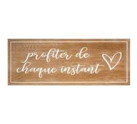 Atmosphera Déco murale manuscrite en bois 80 x 30 cm