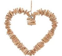 Atmosphera - Déco Murale Coeur - métal et hêtre - H35 cm