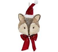 Atmosphera Créateur d'intérieur - Décoration Murale de Noël Renard 49cm Rouge Rouge G