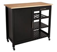 ATMOSPHERA CREATEUR D'INTERIEUR Desserte de Cuisine avec Porte Claude Noir