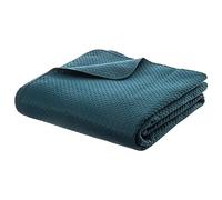 ATMOSPHERA CREATEUR D'INTERIEUR Dessus de lit 240x260 Dolce Bleu Canard + 2 taies