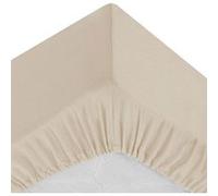 Atmosphera - Drap-Housse en Percale de Coton Uni 90 x 190 cm, 1 Personne, 80 Fils/cm², Doux et Soyeux - pour Chambre, Linge de Lit