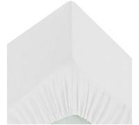 Drap housse 90 x 190 cm blanc - Atmosphera