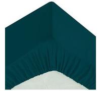 Atmosphera - Drap-Housse - Percale - Bleu - 160x200 cm