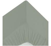 Drap Housse 2 Personnes Percale 160x200cm Vert Tilleul