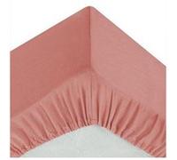 Atmosphera - Drap-Housse en Coton - Rose Blush - Bonnet H30cm - 90x190 cm