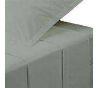 Drap Plat 1 Personne Percale 180x290cm Vert Tilleul