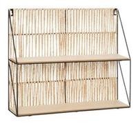 Atmosphera - Étagère murale Cosy - corde et métal - 48x40 cm