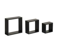 ATMOSPHERA CREATEUR D'INTERIEUR Etagere Murale Cube X3 (Noir)