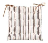 Atmosphera Créateur d'intérieur - Galette de Chaise à Rayures "Groove" 38x38cm Beige Beige