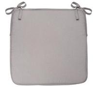 Atmosphera – Galette de chaise – Gris clair – 39x39 cm