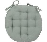 Atmosphera - Galette de Chaise Anjali en Coton D38cm Marron Cannelle