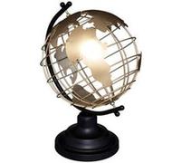 Atmosphera - Globe à poser - Loft - métal doré et noir - H28-5 cm