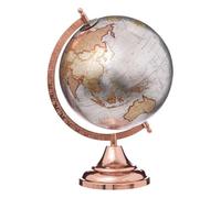 Atmosphera Créateur d'intérieur - Globe sur Pied "Terre" 33cm Argent & Rose