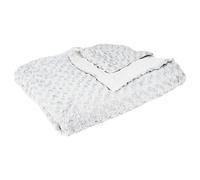 Atmosphera Plaid bouclette fausse fourrure Gris clair 180x230 cm