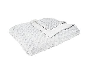 ATMOSPHERA CREATEUR D'INTERIEUR Grand Plaid Douceur Jolie Boucle Gris Clair 180x230 cm