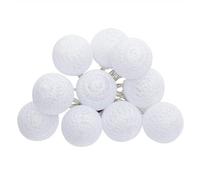 Atmosphera Créateur d'intérieur - Guirlande Led "10 Boules" 165cm Blanc