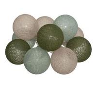 Atmosphera - Guirlande led pile 10 boules army d6
