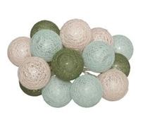Atmosphera - Guirlande led pile 16 boules army d3,5cm