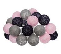 Guirlande Led 20 Boules Pinky 435cm Multicolore
