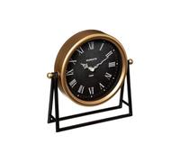 Atmosphera Créateur d'intérieur - Horloge à Poser en Métal "Luca" 27cm Noir