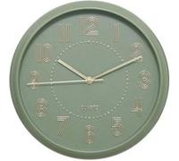 Horloge Alizee vert olive D30cm - Atmosphera Créateur d'intérieur