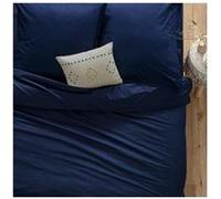 5five Atmosphera Créateur d'Intérieur Housse de couette Bleu encre 100 % Coton L 200 x l 140 cm