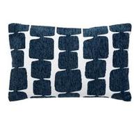 Atmosphera Créateur d'intérieur - Housse de Coussin Chenille "Jeni" 30x50cm Bleu Égéen Bleu G