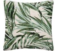 Housse de coussin ""Tropique"" vert cèdre 40x40cm - Atmosphera createur d'interieur